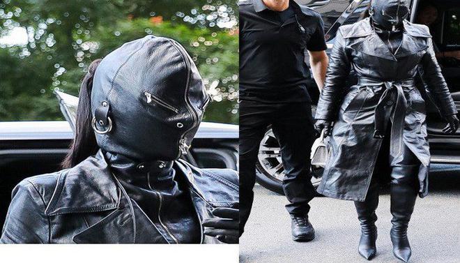 Kim Kardashian enflamme la toile en portant une tenue en cuir de la tête aux pieds à la Fashion Week-(photos)