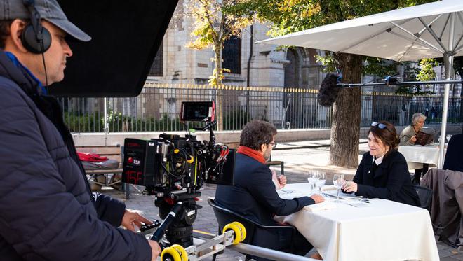 Toulouse : ça tourne avec Agnès Jaoui et Jonathan Zaccaï sous le soleil de Saint-Sernin