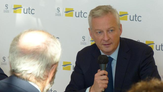 Bruno Le Maire invite les étudiants de Compiègne à penser l’industrie du futur