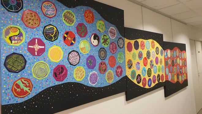 L’Art-thérapie illumine les murs de la CCI à Créteil