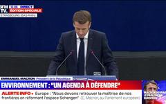 Ukraine: devant le Parlement européen, Emmanuel Macron veut "un nouvel ordre de stabilité et de sécurité" que l'Europe proposera à la Russie
