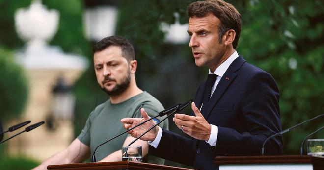 À Kiev, le virage ukrainien d’Emmanuel  Macron