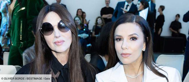 PHOTOS – Monica Bellucci et Eva Longoria sublimes et complices au défilé Elie Saab