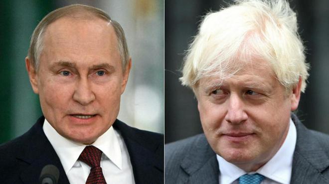 Boris Johnson dit avoir été menacé par Vladimir Poutine, le Kremlin l’accuse de mentir