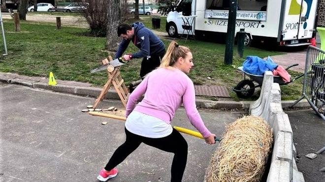 Bottes de paille à déplacer, slalom à brouette : avec le Sport est dans le pré, bol d’air et efforts garantis