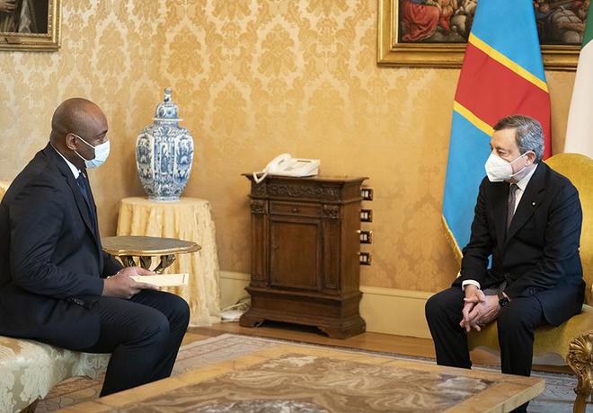 Meurtre de l’ambassadeur de l’Italie en RDC : Le Premier ministre Italien a reçu hier l’envoyé spécial de Felix Tshisekedi
