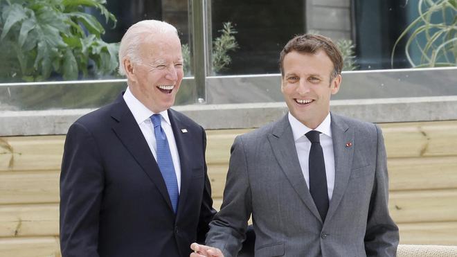 G7 : la reprise post-pandémie au menu, première rencontre entre Macron et Biden