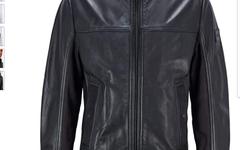 Bon plan blouson en cuir HUGO BOSS JOLES à 279€ au lieu de 399€